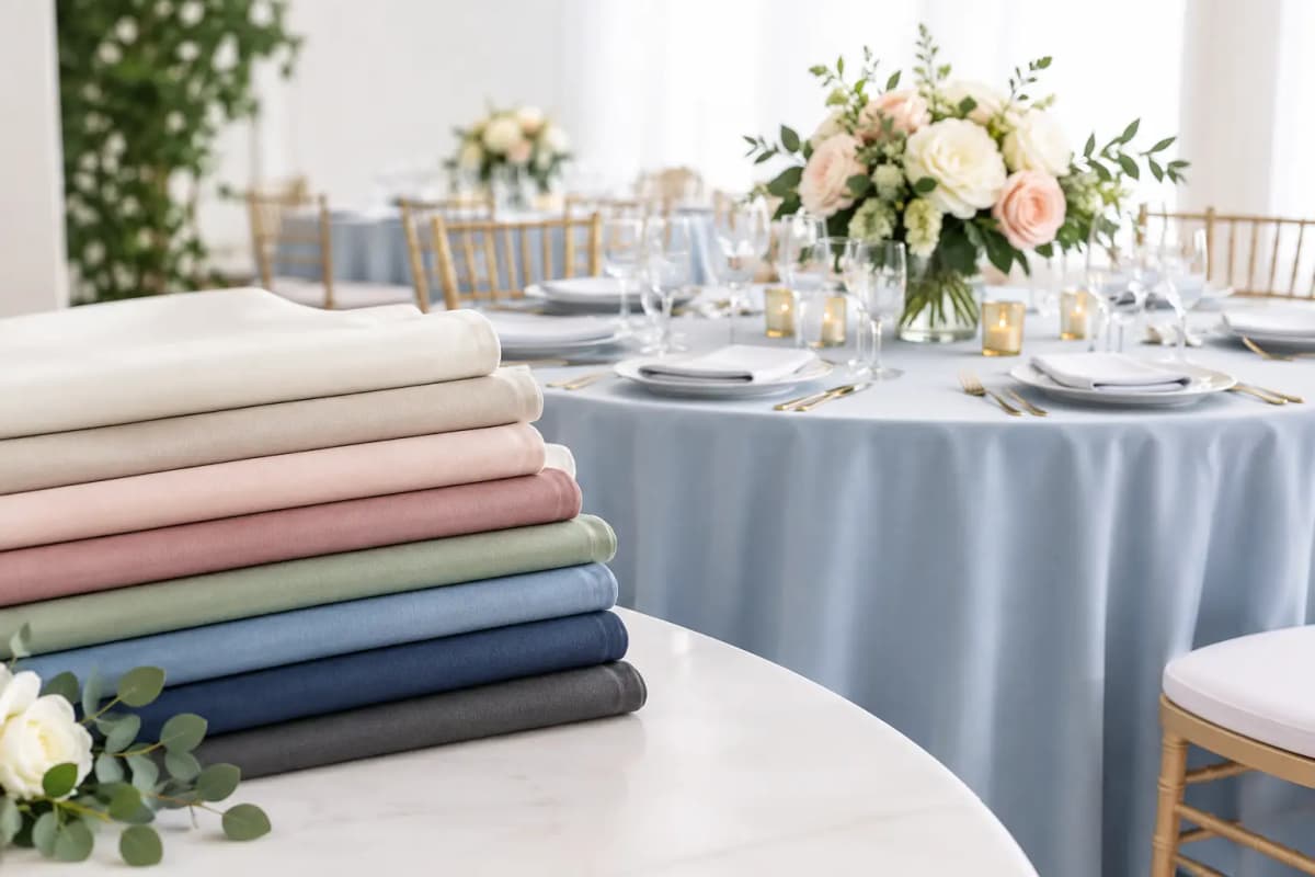 Wedding Linen Color Guide for a Polished Reception