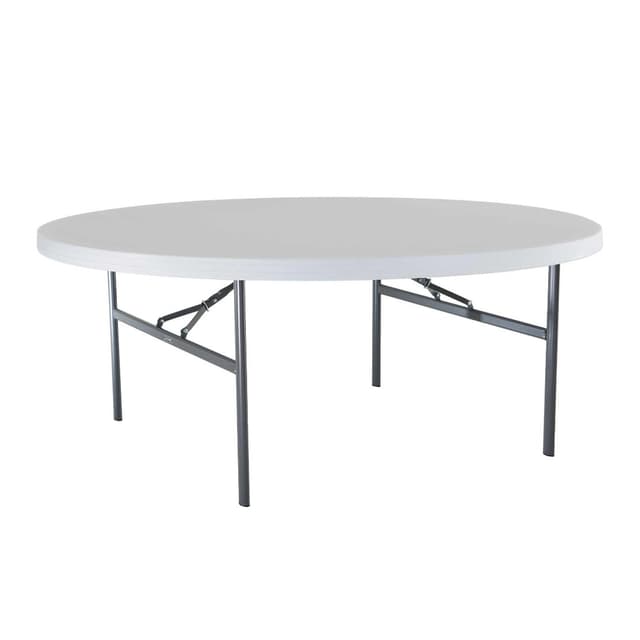 72 Inch Round table with foldable legs