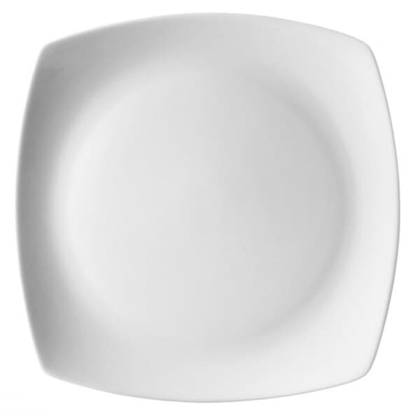 White Square Salad Plate