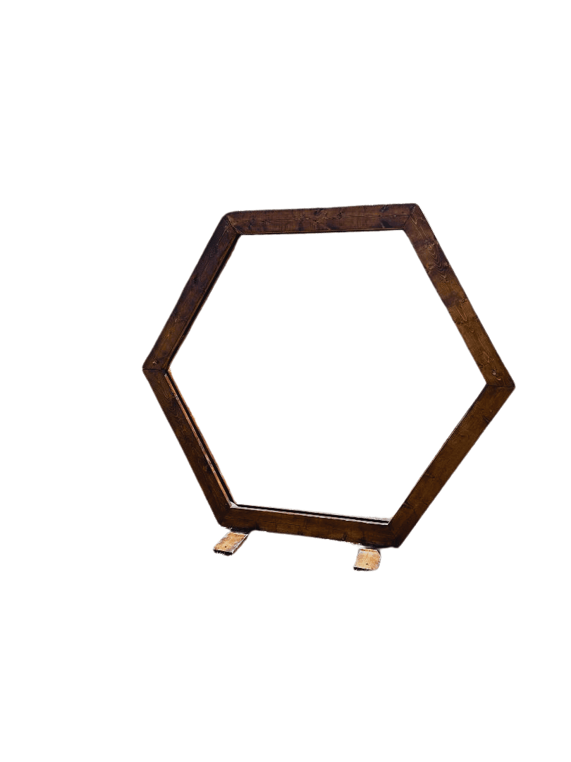 Hexagon Wooden Arch (Delivery only)