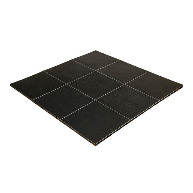 Rentable dance floor - with a black tile like appearance