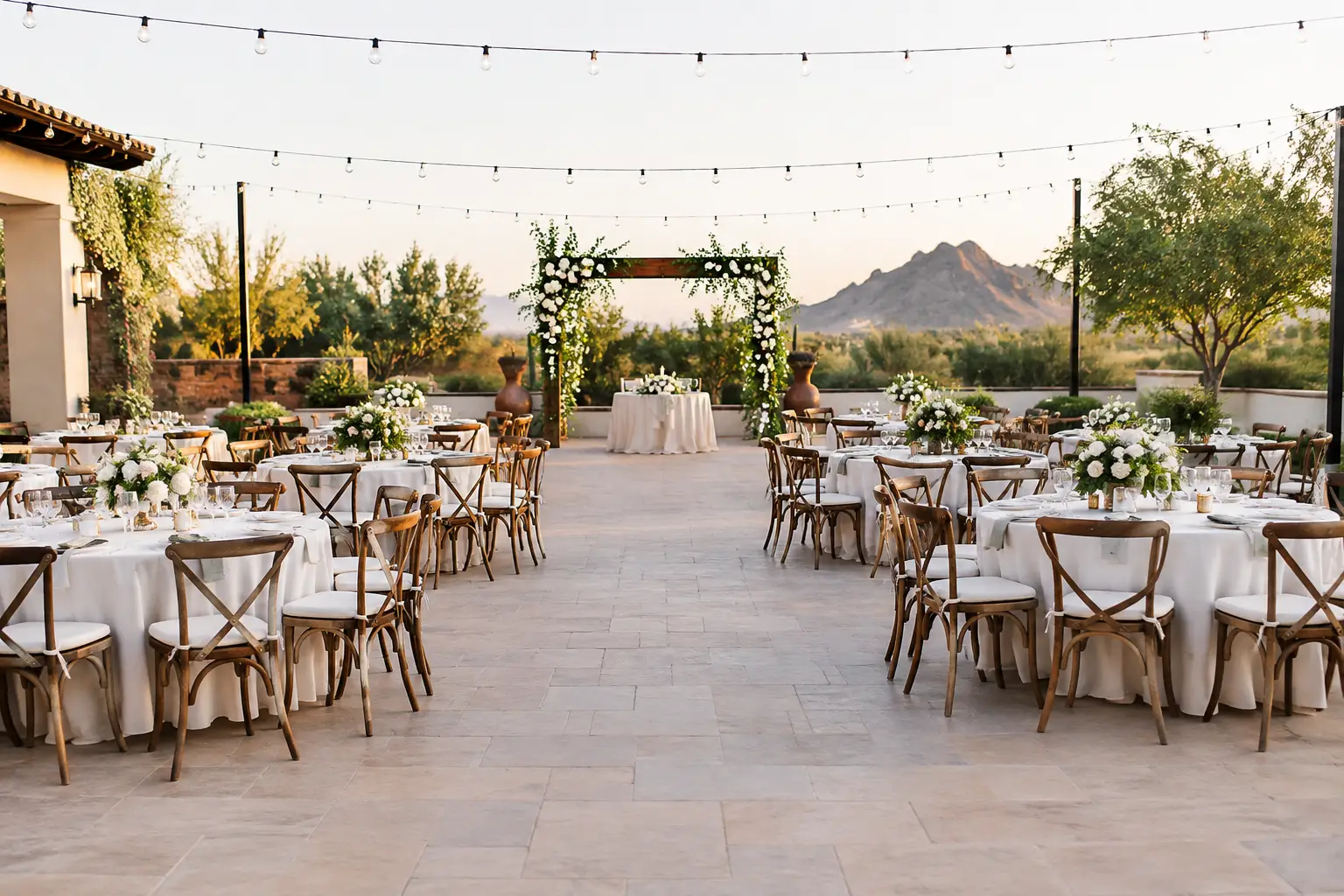 Chandler Wedding Layout Example for 100 Guests