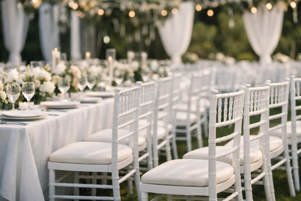 How Many Chairs for a Wedding Reception Do You Need?