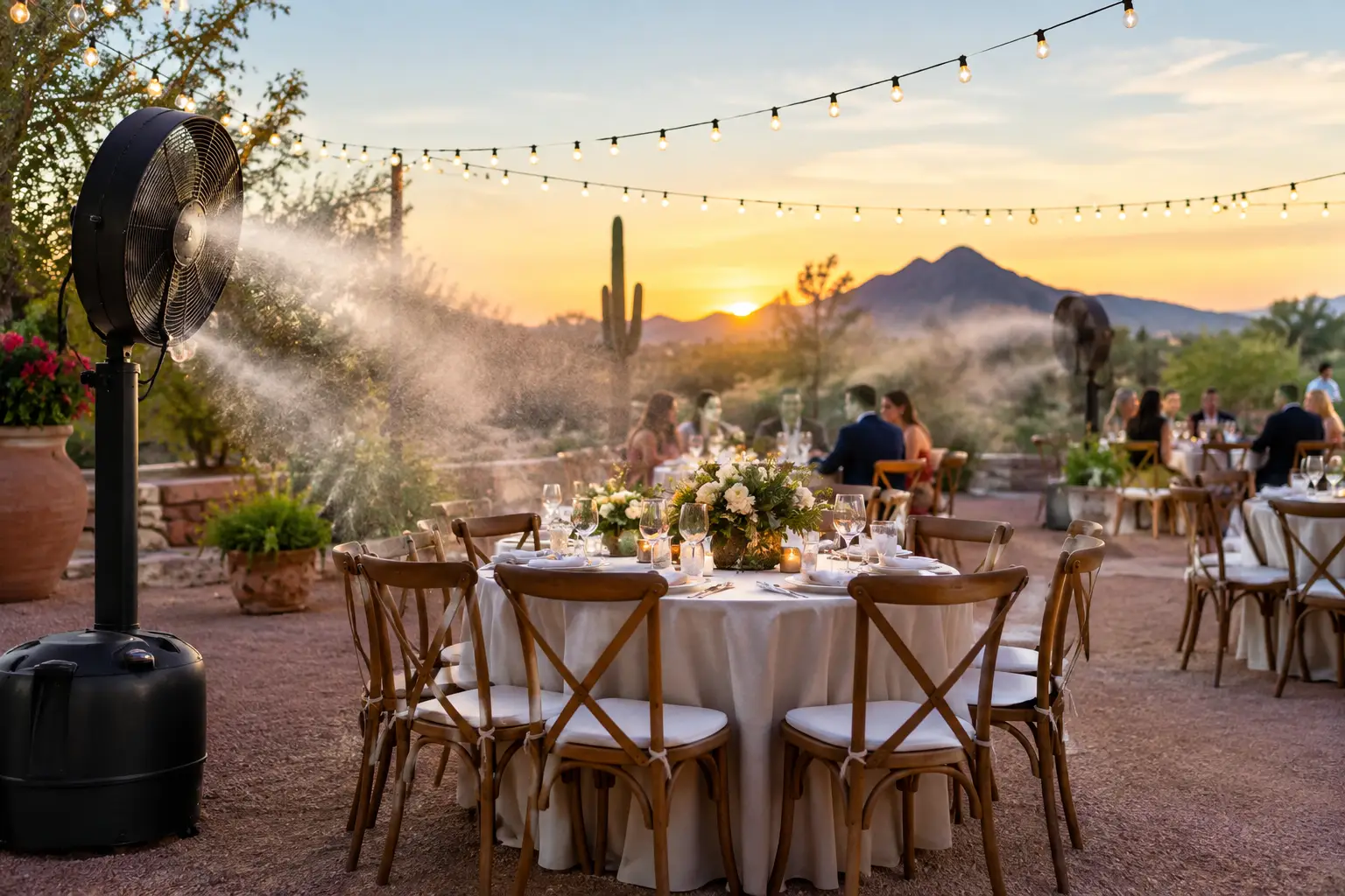 How to Cool an Outdoor Reception in Arizona